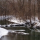 Snowy creek scene